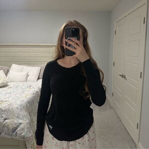 Pink Black Long Sleeve Top Size XS